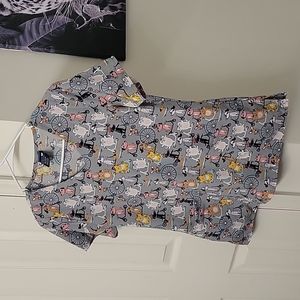 Zoe and Chloe xs scrub top